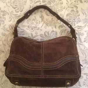 Like New Maxximum Suede & Leather Hobo